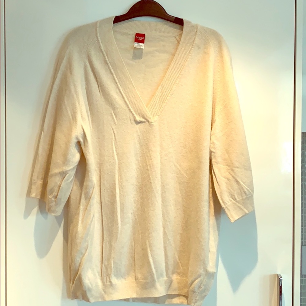 OLSEN WOOL VNECK